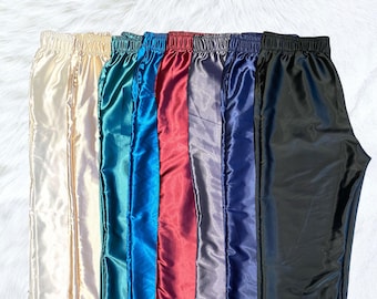Satin Pajama Pants: Soft Unisex PJs with Pockets