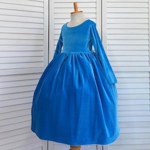Flower Girl Winter Wedding Velvet Long Sleeve Ankle Length Bridesmaids Toddler Junior Birthday V-Back Summer Easter Spring Girl Chic Dress
