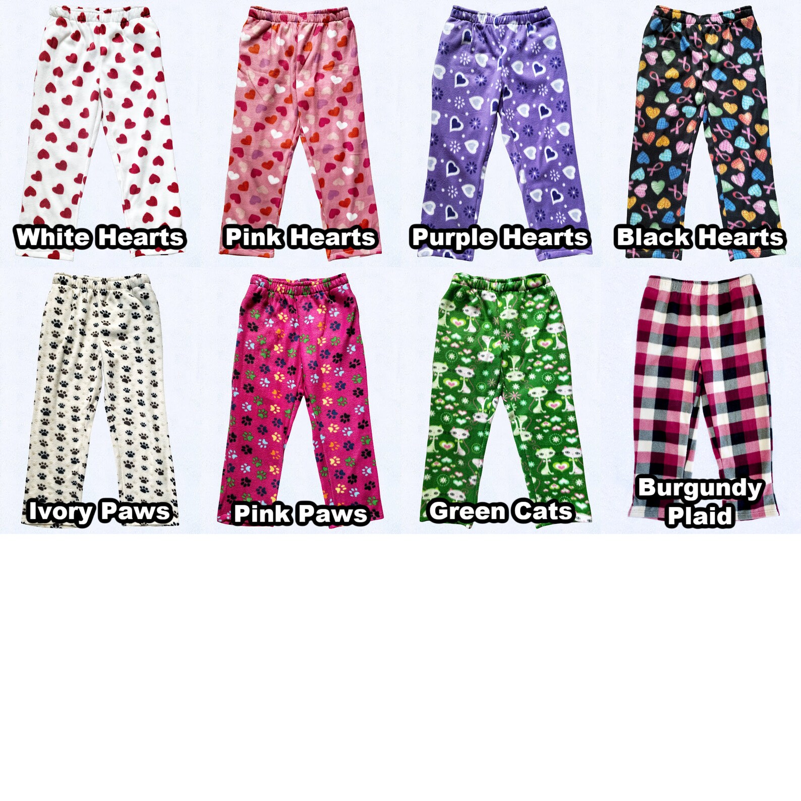 Pajama Pocket Pants Unicorn Rainbow Plaid Fleece Red US Flag Etsy