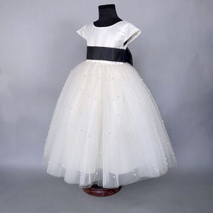 Asha Gown | Floor-Length Gown and Detachable tulle wristlet  4 year - 5 year main image 0