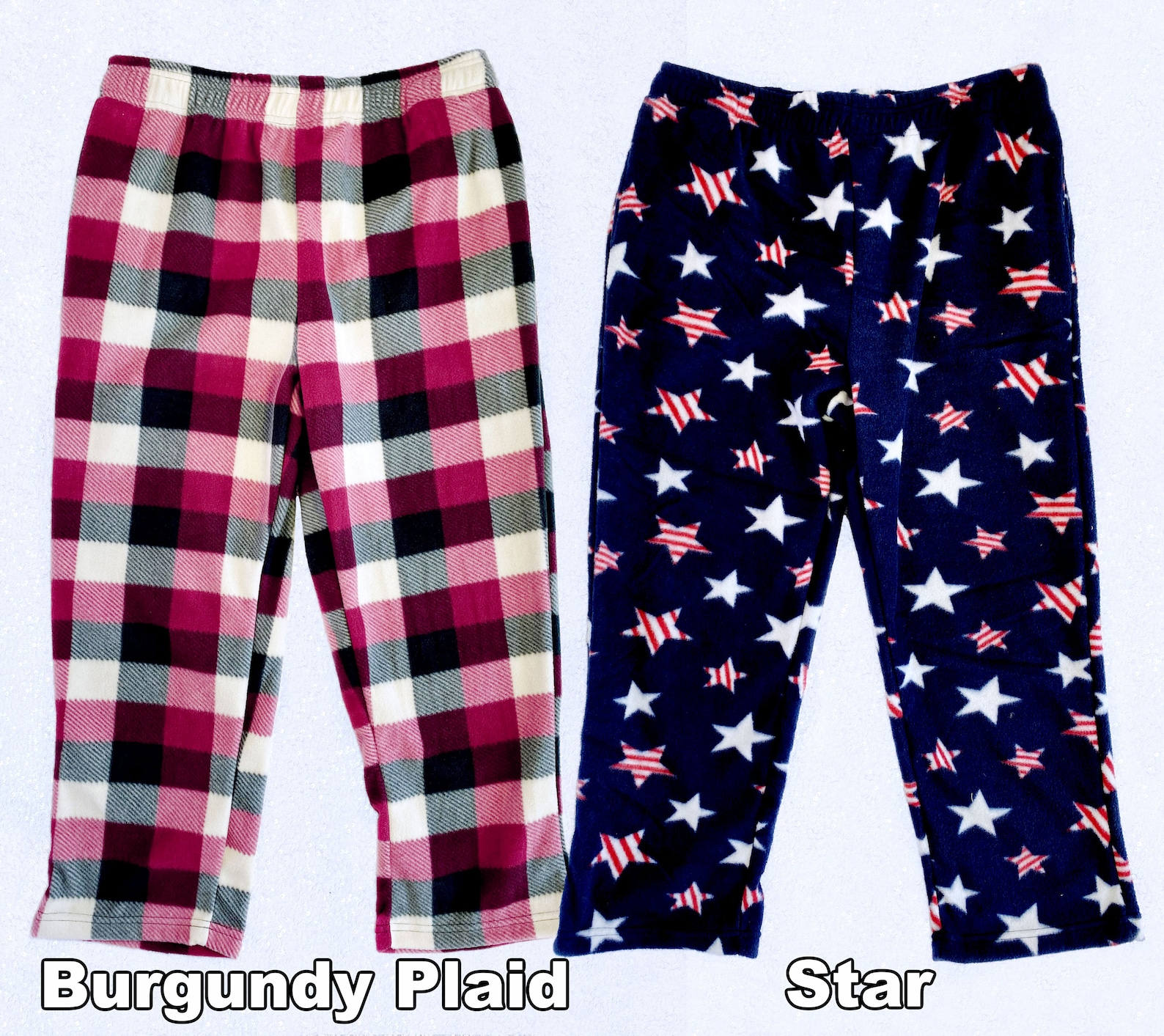 Pajama Pocket Pants Unicorn Rainbow Plaid Fleece Red US Flag Etsy