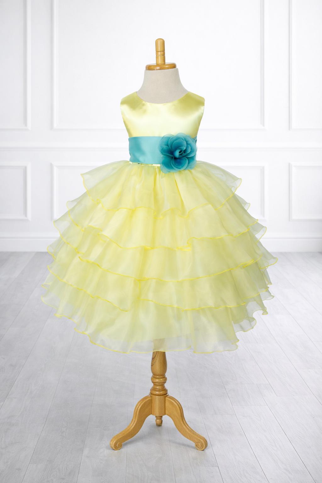 Yellow Junior Bridesmaid Dress - Etsy