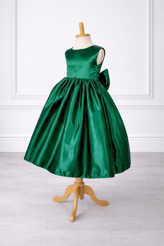 emerald green junior bridesmaid dress Azazie Kaylee Junior