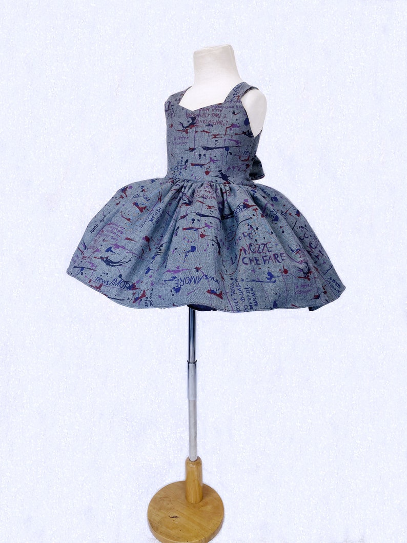 Gray Paint Splatter Sleeveless Knee Length Gown Junior Toddler Photoshoot Prop Pageant Recital Birthday Party Chic Stylish 2 4 6 8 10 12 14