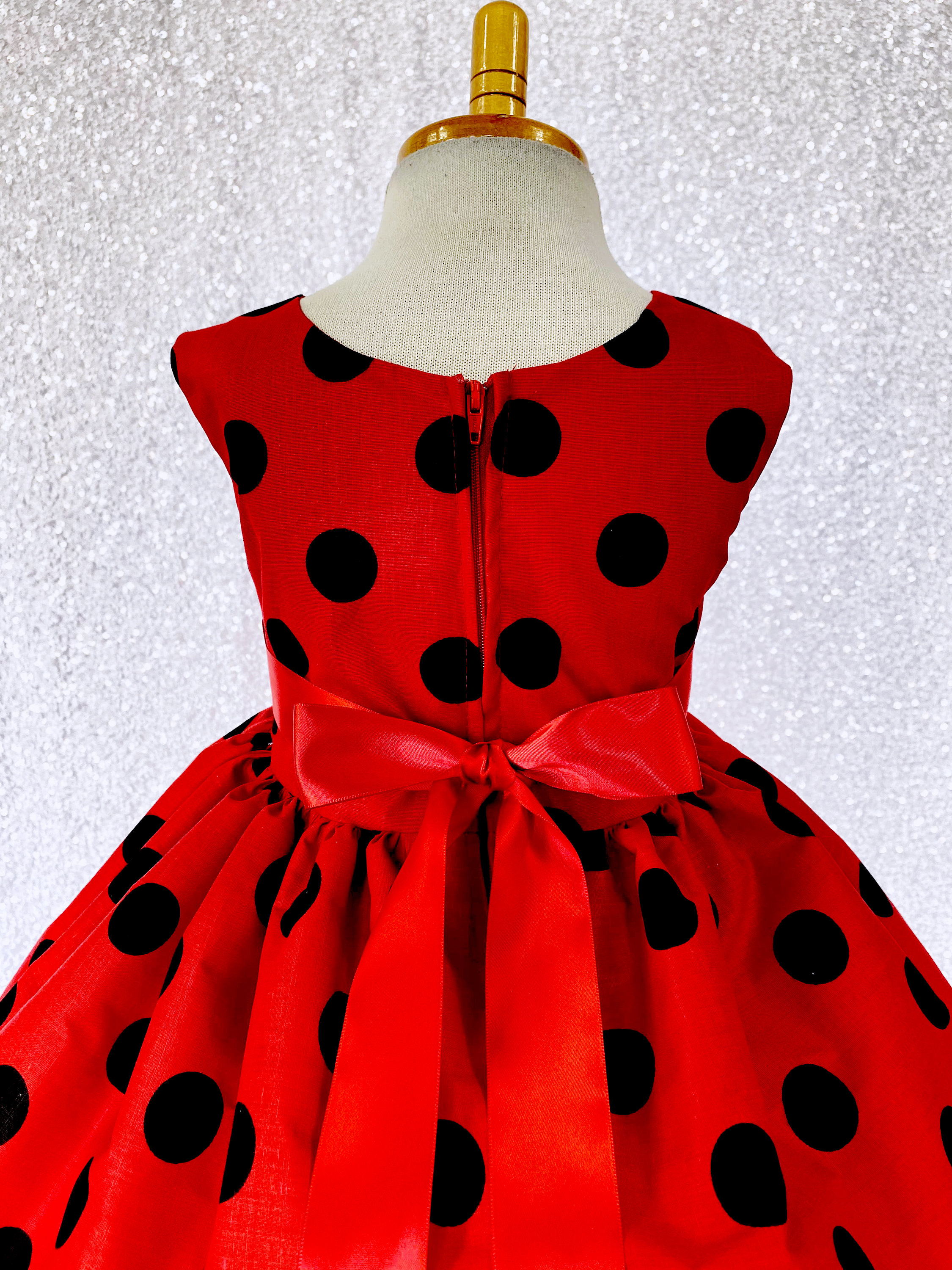 Lady Bug mangas Rojo y negro Vestido hasta la Etsy España