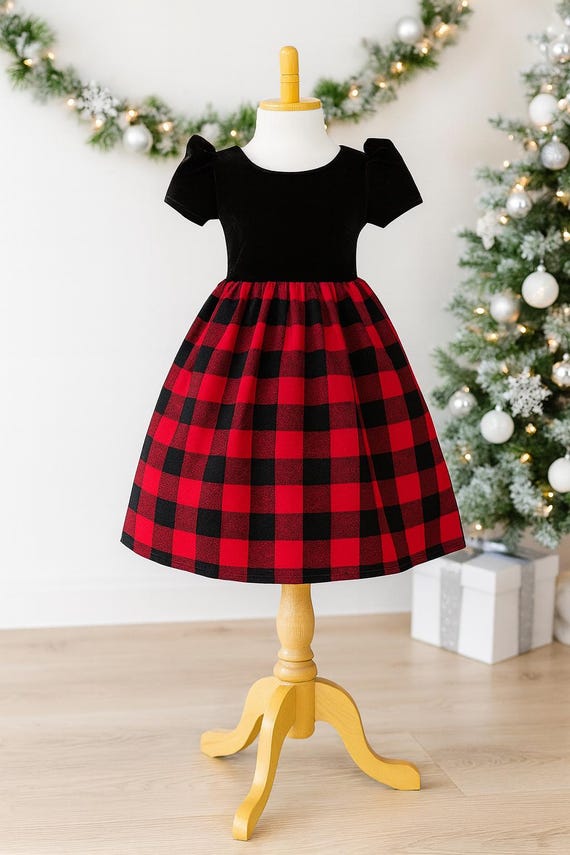 white christmas dresses Christmas Dress Girls Black Party Dress Girls Pageant Dresses – marryshe main image 0