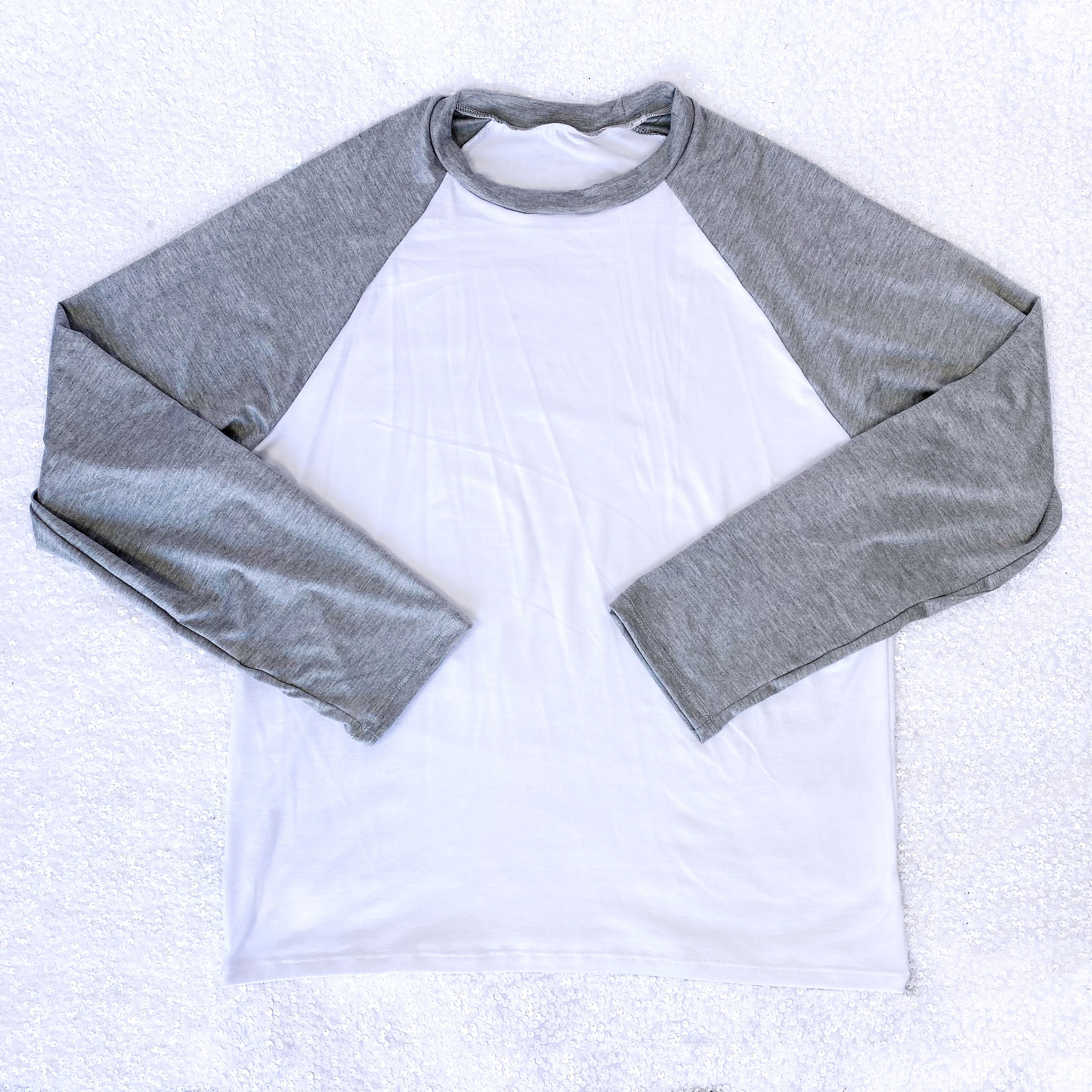 Black Burgundy Long Sleeve PJ Top Adult Unisex White Grey