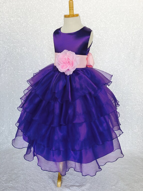 frilly purple dress