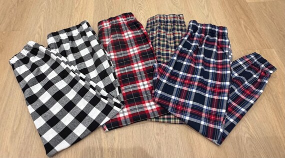Pantaloni Pigiama Uomo In Flanella Di Cotone A Quadri - Con Tasche E Cinturino - Comodi E Morbidi
