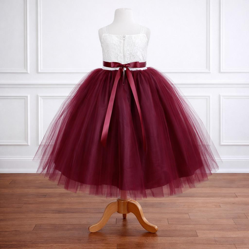 Ivory Burgundy Dress - Etsy