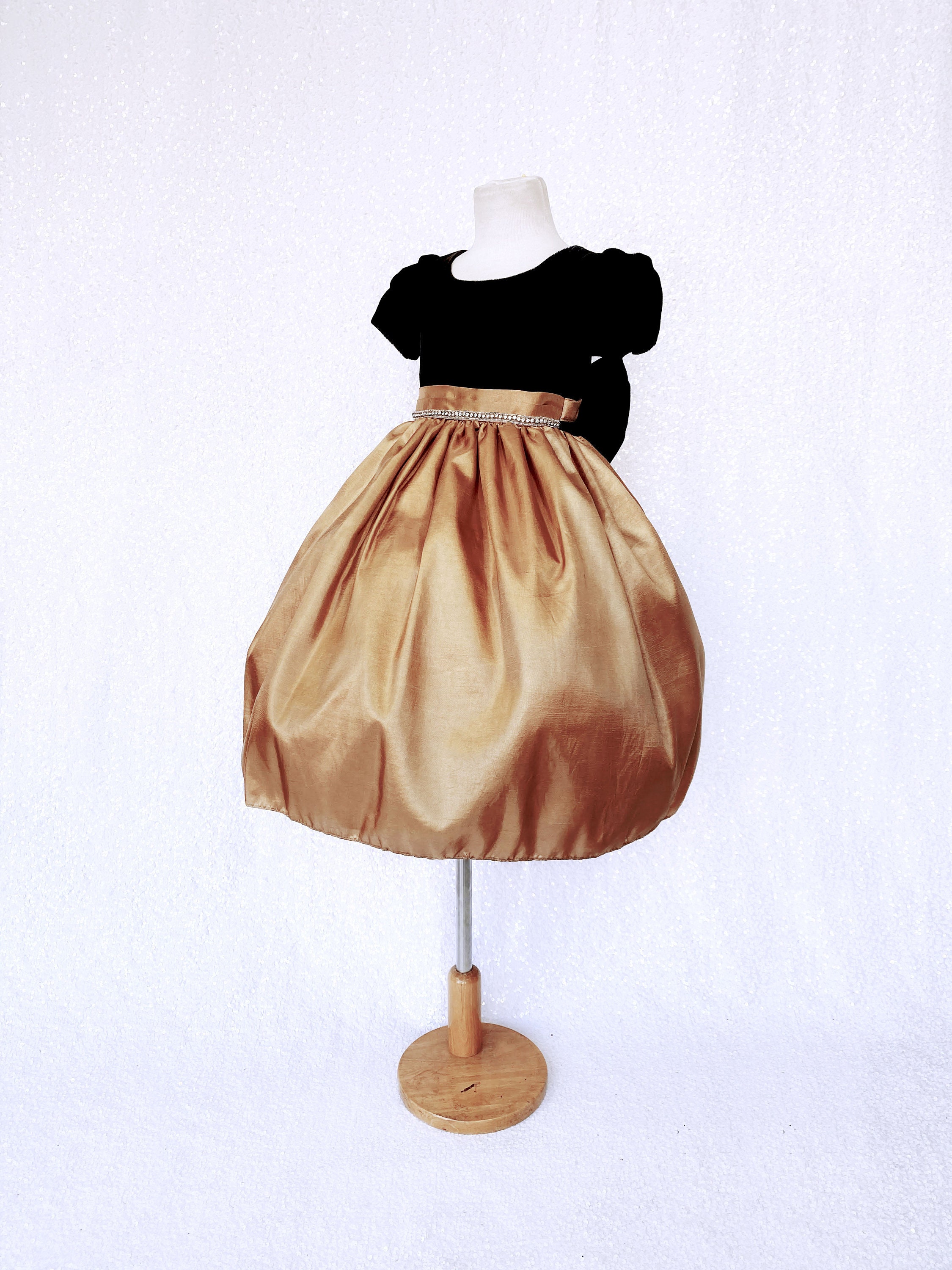 Junior Black and Gold Dress - Etsy