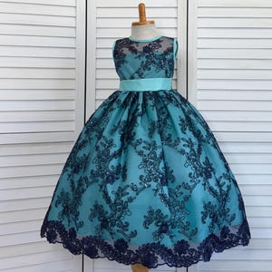 aqua embroidered illusion dress Jovani 43172 Floral Embroidered Gown with Sheer Corset Bodice – Sparkly  Gowns main image 1