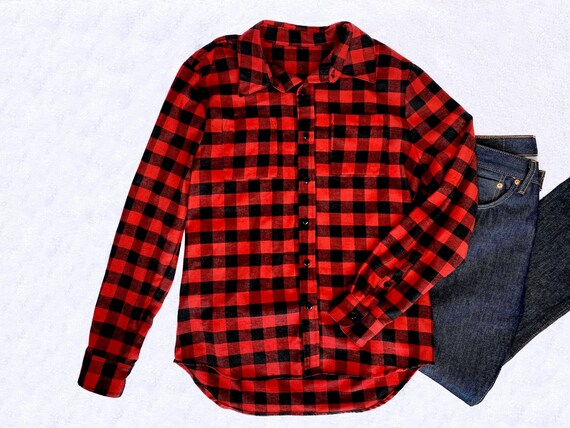 Long Sleeve Buffalo Plaid Flannel 