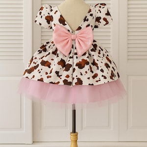 pink and brown dress Polka Dot Square Neck Midi youll feel as good as you look Indie Brown Floral Dress Tea