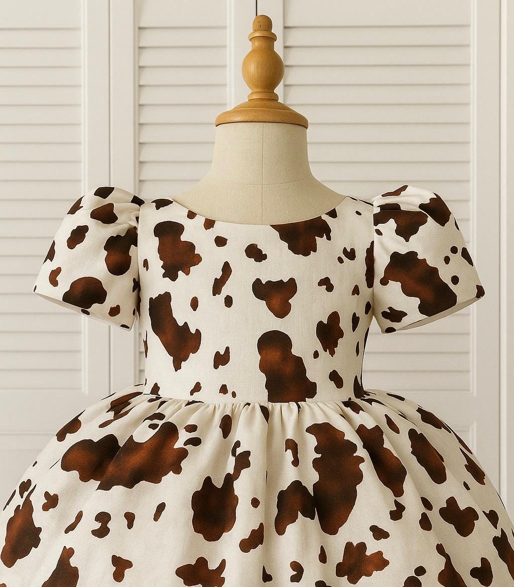 cow print homecoming dress Western Cowgirl Pink Tulle Flower Girl Birthday Pageant Knee Toddler Ecom Style:AD3D106712