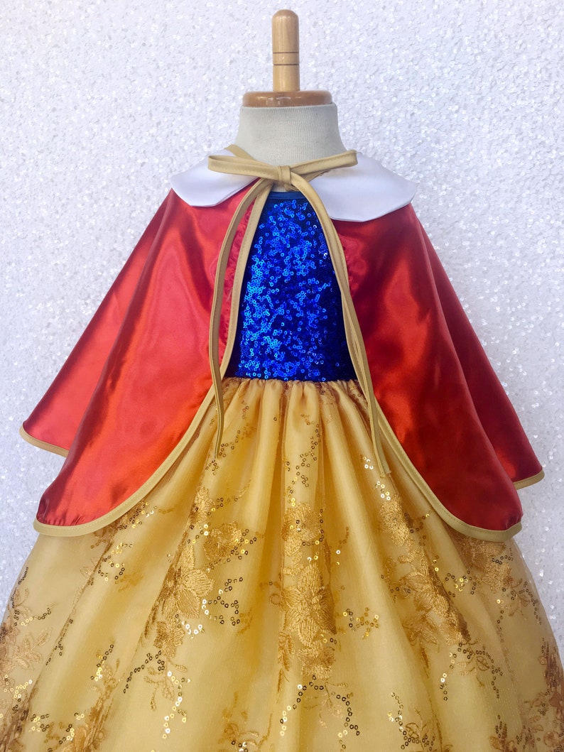 Sequin Photoshoot Keyhole Snow White Inspired Ball Gown Dress - Etsy