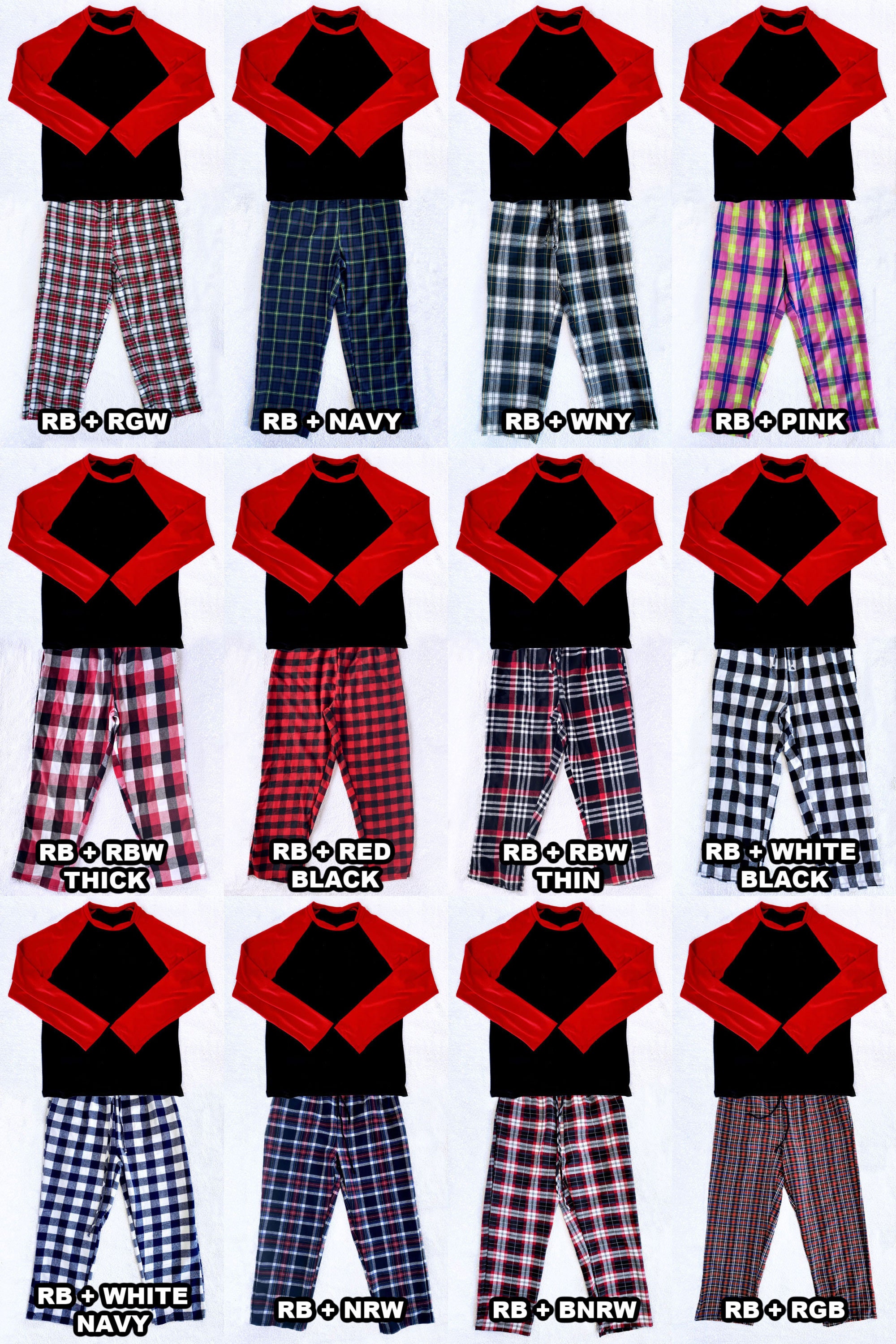 Pajamas black and red new arrivals
