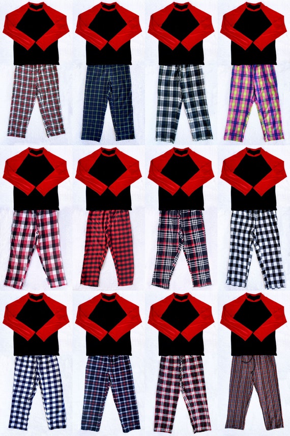 Buy Pajama Full Set Plaid Cotton Red Black Christmas Winter Adult Unisex  Bottoms T-shirt Women Men PJ Pants Warm Small Medium Large XL XXL Online in  India 