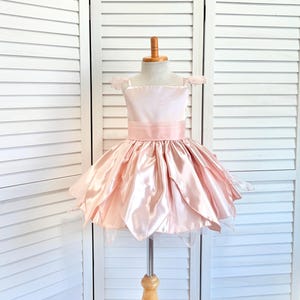 Halloween Blush Elegant Satin Fairy Tutu Pageant Summer Spring Infant Toddler Junior Flower Girl Photoshoot Smash Cake Girl Recital Dress