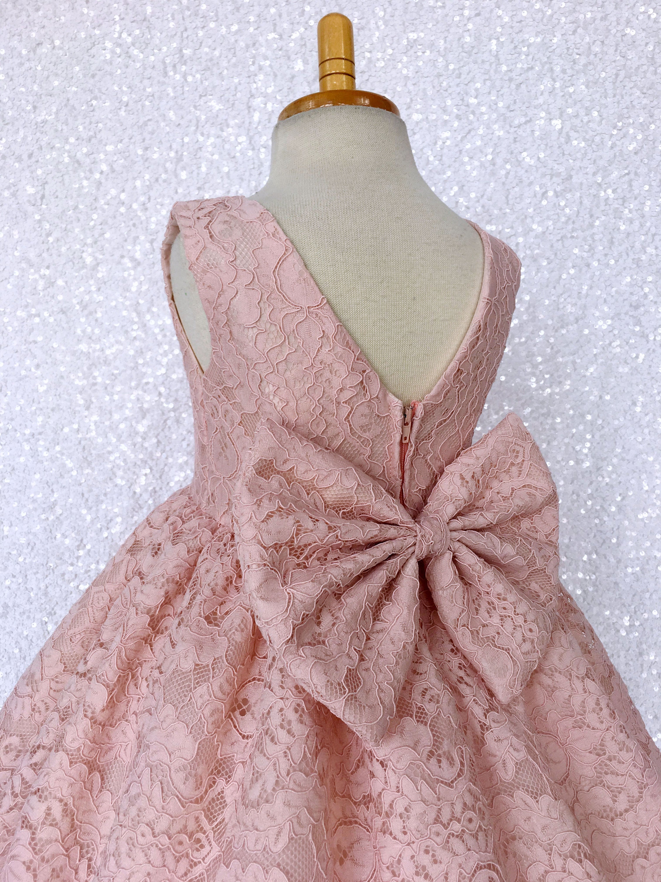 Flower Girl Bridesmaids Summer Easter Wedding Blush Embroidery Dress 2 4 6 8 10 Flower Girl Bridesmaids Summer Easter Wedding Blush Embroidery Dress 2 4 6 8 10