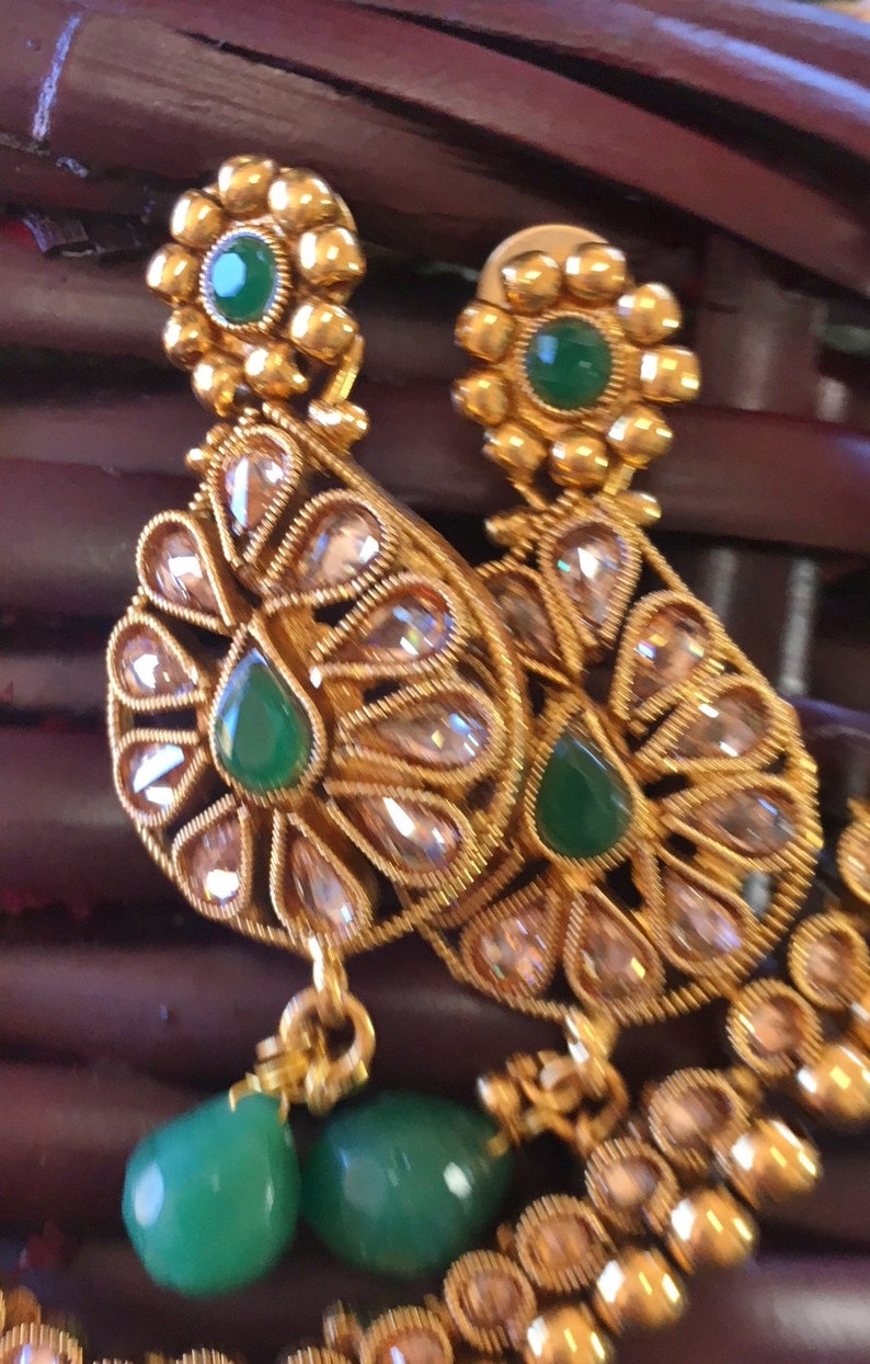 polki stone necklace