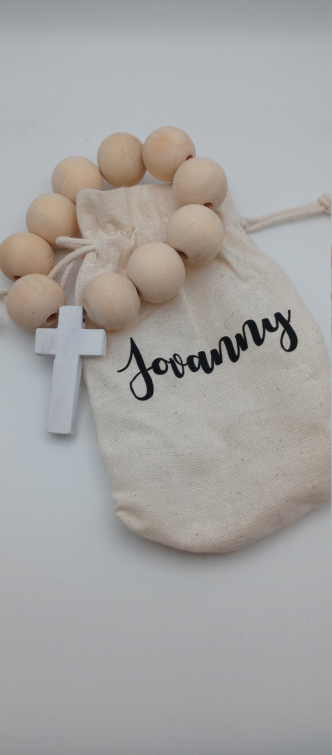 Baptism Favors Wooden Rosary Rosary Beads Rosario Etsy