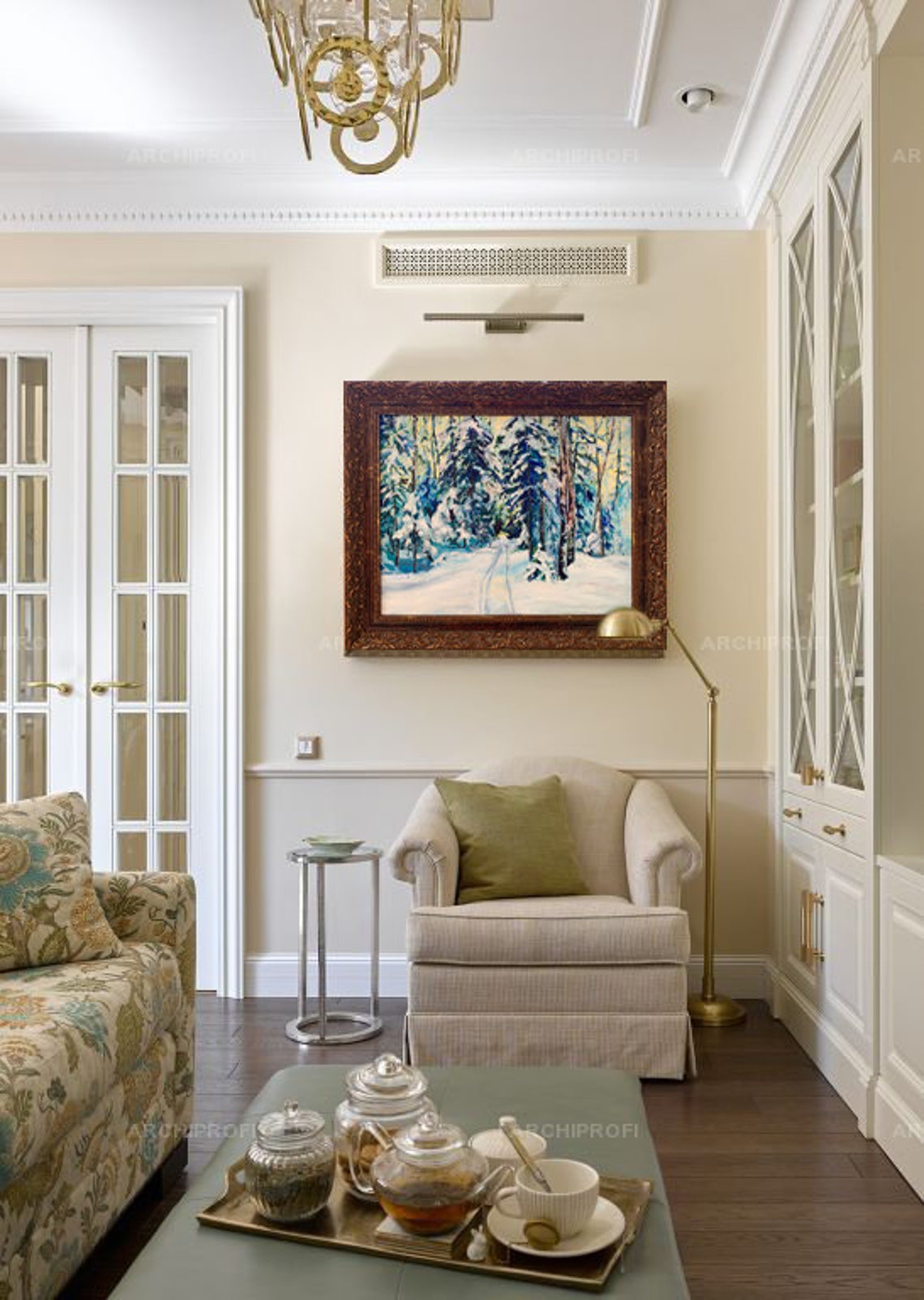 Landschaftsbild auf Leinwand Original Kunst | Etsy