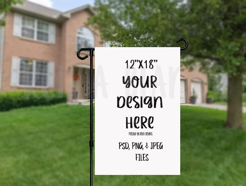 Fall Garden Flag Mockup Png File Add Your Own Image Yard Fall Garden Flag Mockup Png File Add, Design My Own Garden Flag