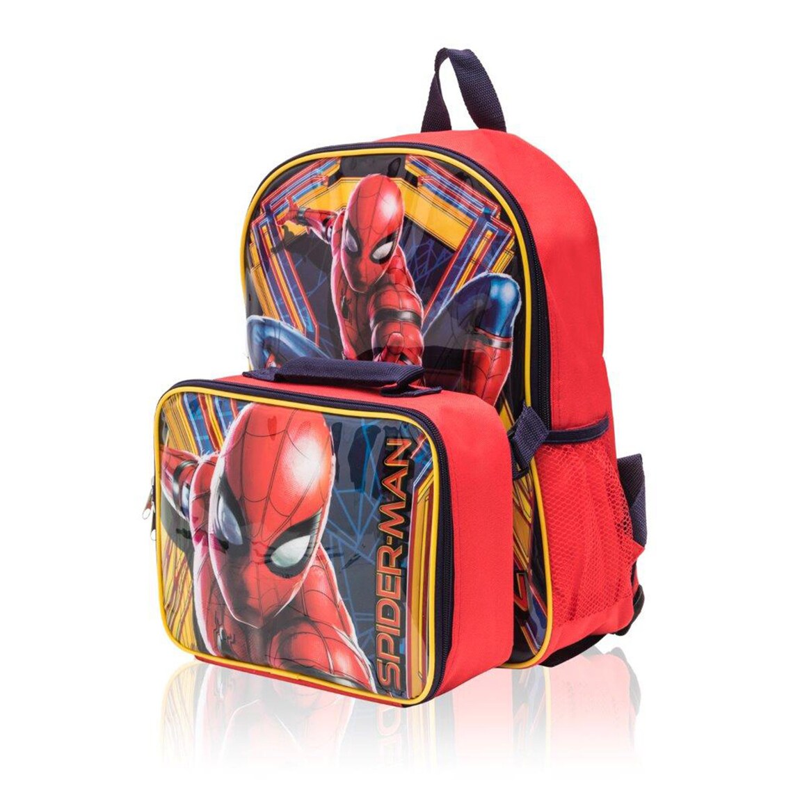 Spiderman Backpack with Detachable Lunch Box 2 Piece Set for Etsy