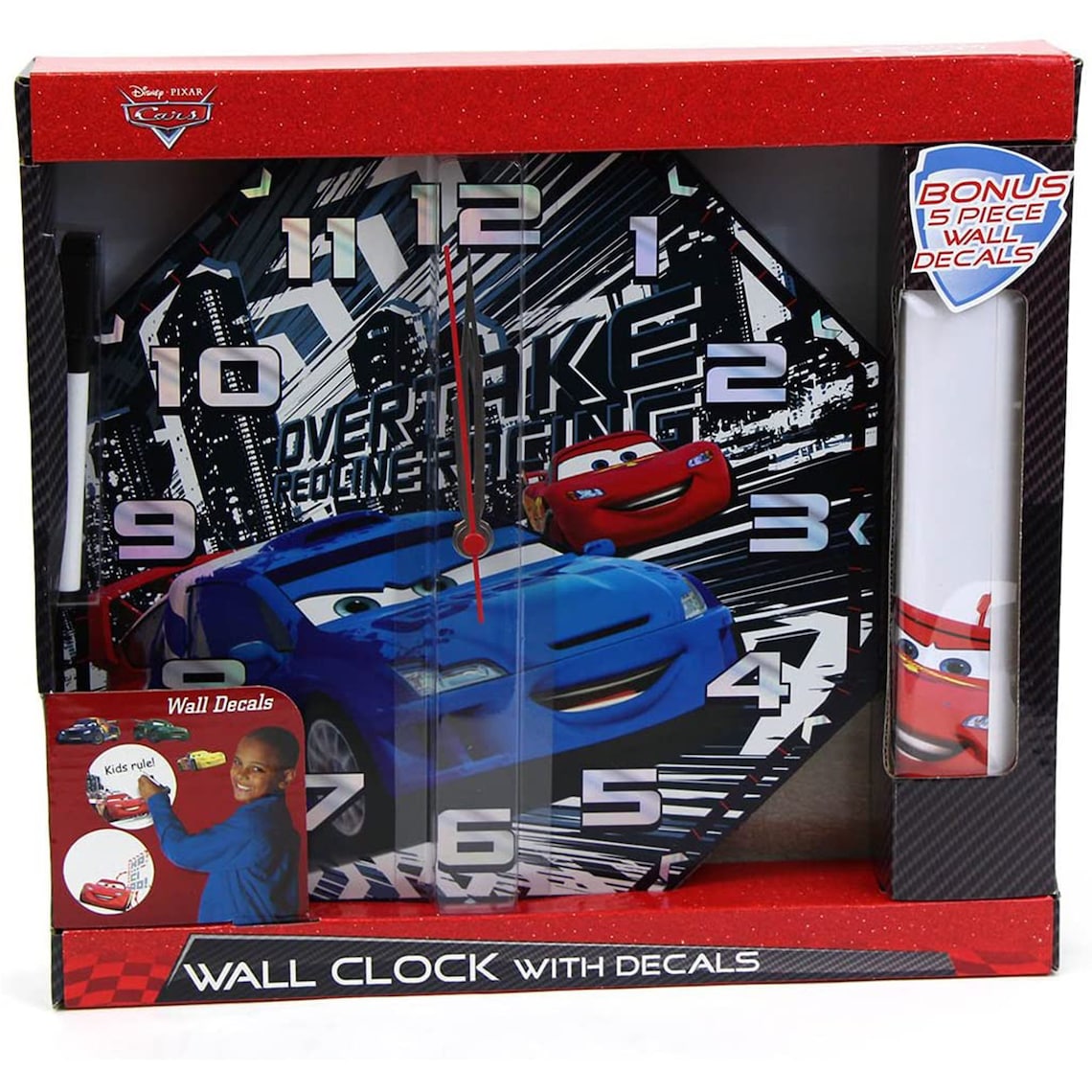 Disney Pixar Cars 2 Wall Clock for kids MDF Wood Clock with Etsy