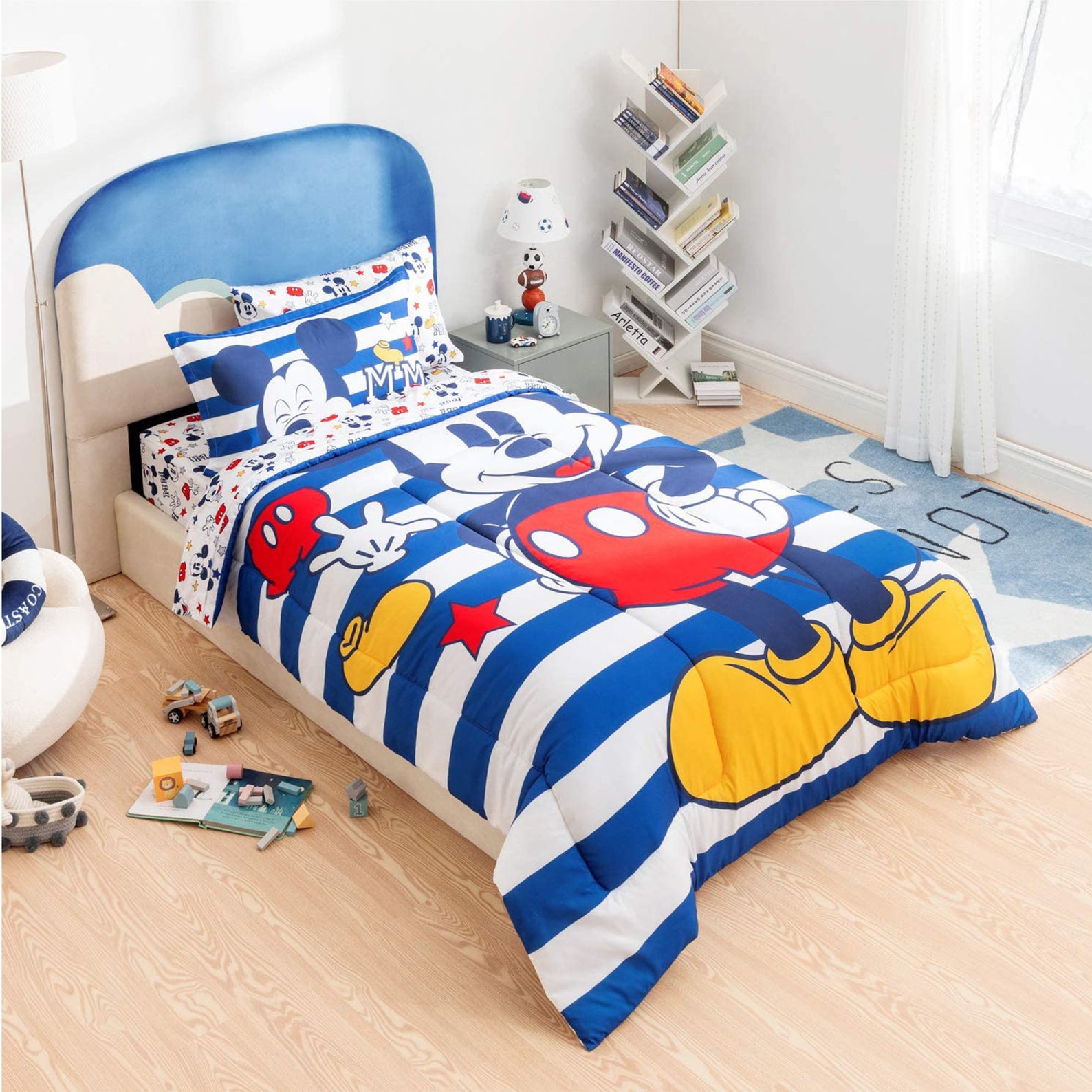 Disney Mickey Mouse Bed in A Bag Twin Comforter Set 5 Pcs Set Etsy