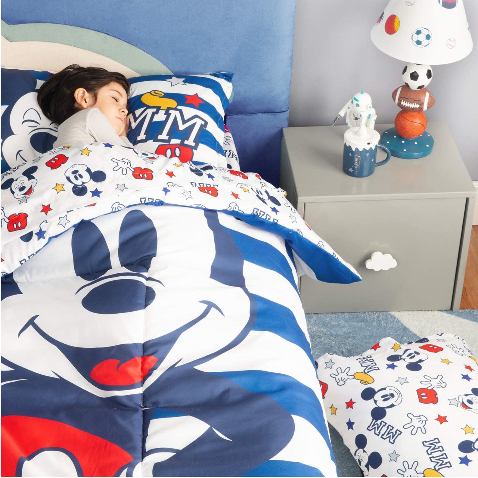 Disney Mickey Mouse Bed in A Bag Twin Comforter Set 5 Pcs Set Etsy