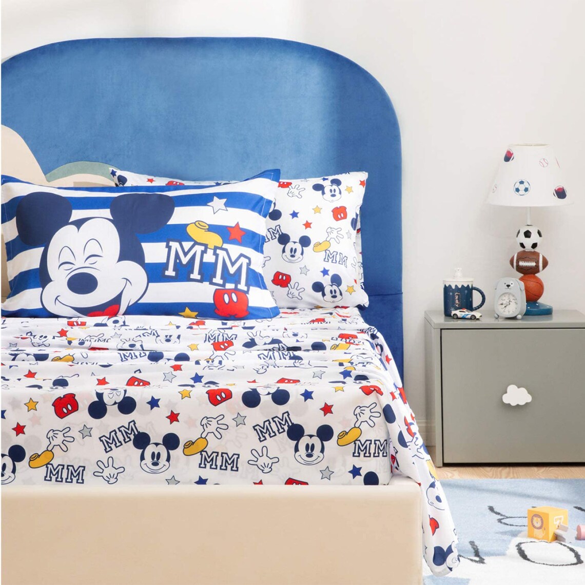 Disney Mickey Mouse Bed in A Bag Twin Comforter Set 5 Pcs Set Etsy