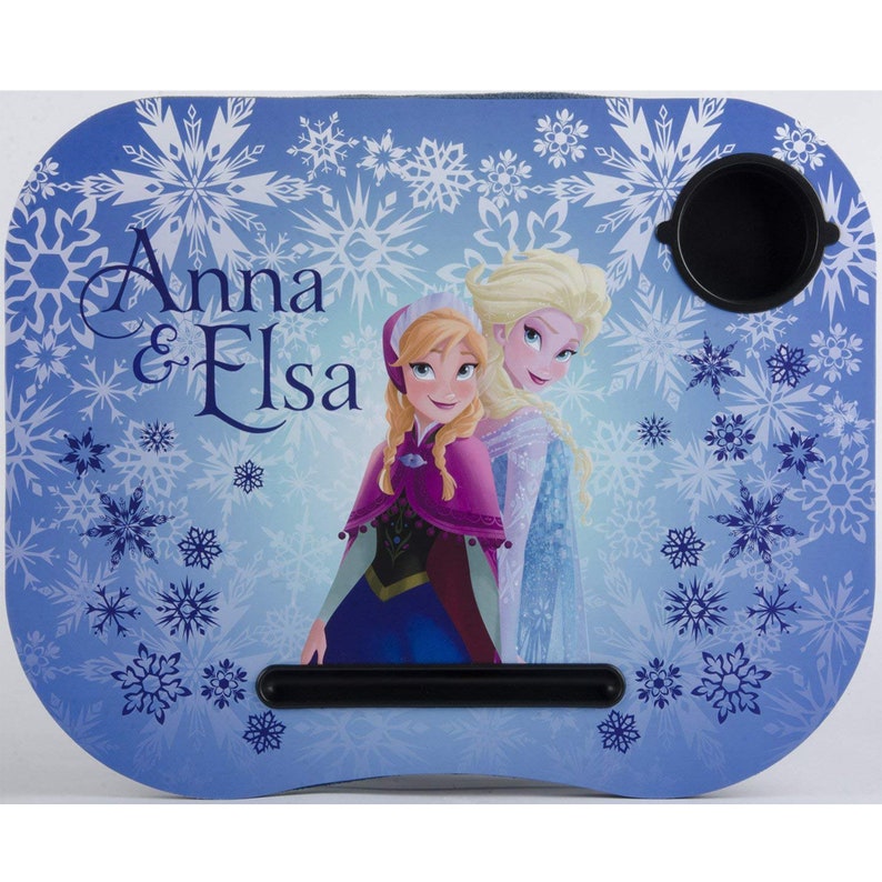 Disney Frozen Elsa Anna lap Desk gebouwd in bekerhouder Etsy