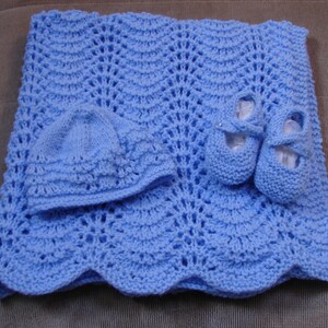 New Handknit Baby Layette Set (3 Piece) - Special Order Only!