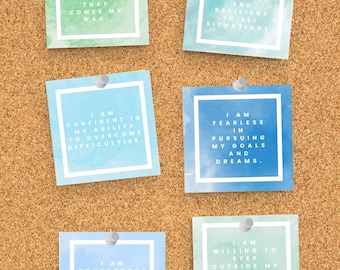 Printable 30 Positive Affirmation Cards for Kids – Growth Mindset, Classroom affirmations, Mindfulness affirmation Cards