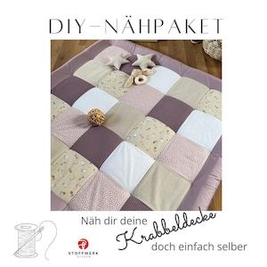 Nähpaket * Patchworkdecke * DIY * Krabbeldecke Sommerwiese
