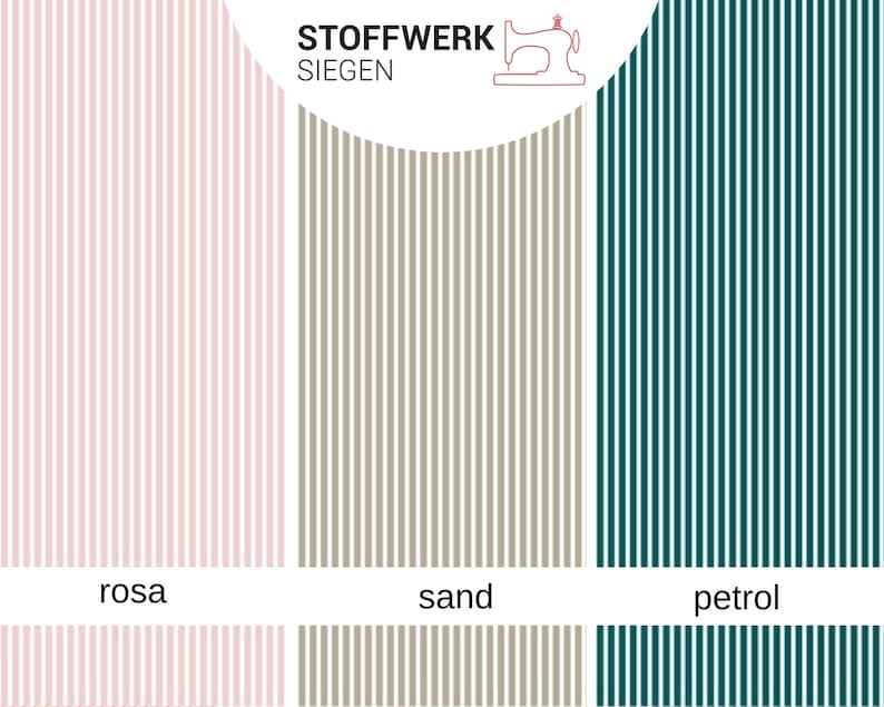 9,98EUR/m Baumwollstoffe Meterware Streifen 2mm viele Farben Bild 7