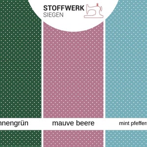 9,98EUR/m Baumwollstoffe Meterware Pünktchen Polka Dots viele Farben image 8