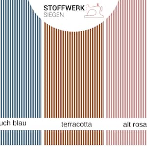 9,98EUR/m Baumwollstoffe Meterware Streifen 2mm viele Farben image 9