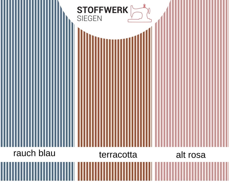 9,98EUR/m Baumwollstoffe Meterware Streifen 2mm viele Farben Bild 9