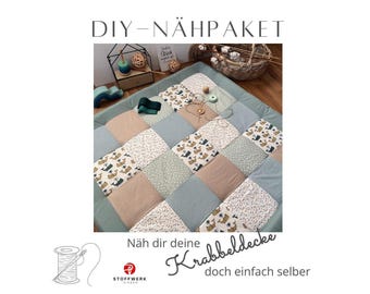 Nähpaket * Patchworkdecke * DIY * Krabbeldecke * Patchwork Stoffe  *Babydecke * Pazifischer Ozean