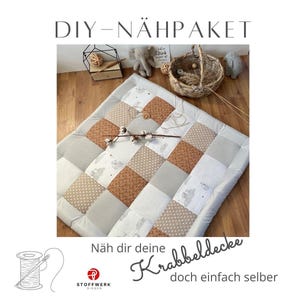 Nähpaket * Patchworkdecke * DIY * Krabbeldecke * Patchwork Stoffe  *Babydecke * Traumland