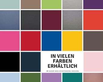 7,98EUR/m Bündchen Stoff uni - Schlauchware Baumwolle einfarbig - Bündchenware