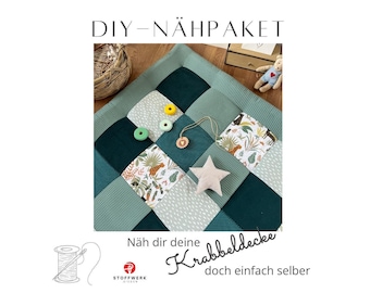 Sewing package * patchwork blanket * DIY * crawling blanket * patchwork fabrics * baby blanket *