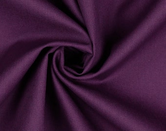 9,98EUR/m Baumwollstoff * uni violett - Stoff Meterware Baumwolle