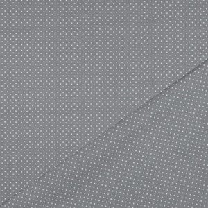 Pu&ograve; includere: Un tessuto grigio con un motivo a pois bianchi. Il tessuto &egrave; piegato a met&agrave;, creando una linea diagonale.