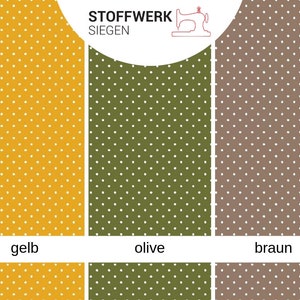 9,98EUR/m Baumwollstoffe Meterware Pünktchen Polka Dots viele Farben image 6