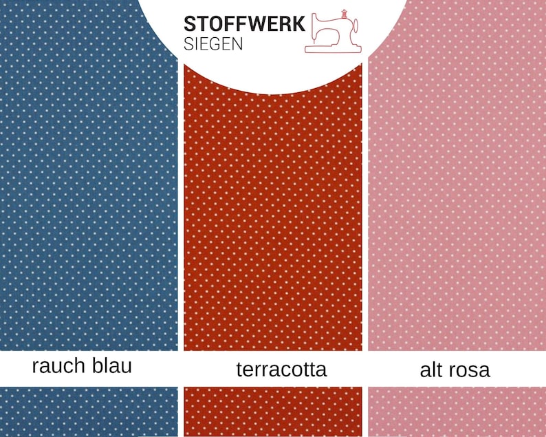 9,98EUR/m Baumwollstoffe Meterware Pünktchen Polka Dots viele Farben image 10