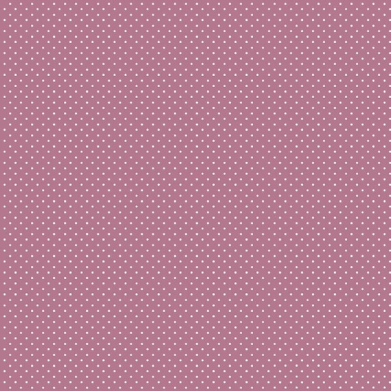 6,65EUR/m2 Baumwollstoff * mauve Pünktchen - Stoff Meterware Baumwolle